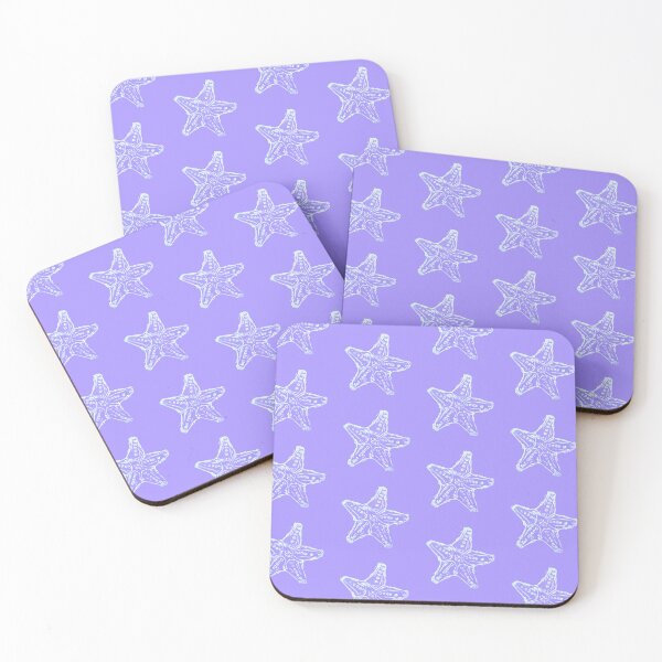 Item preview, Starfish, patterned purple designed and sold by Anna Effenberger Art.