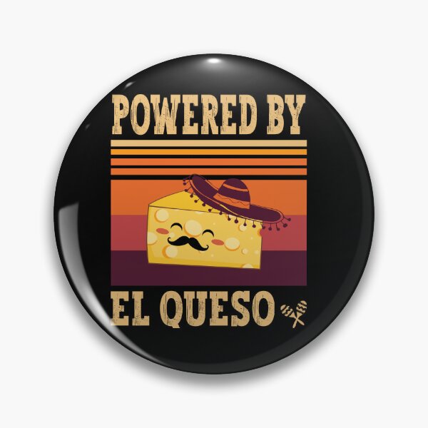 Item preview, Powered By El Queso Cute Funny Cheesy - Black designed and sold by PearlMoonGrapes.