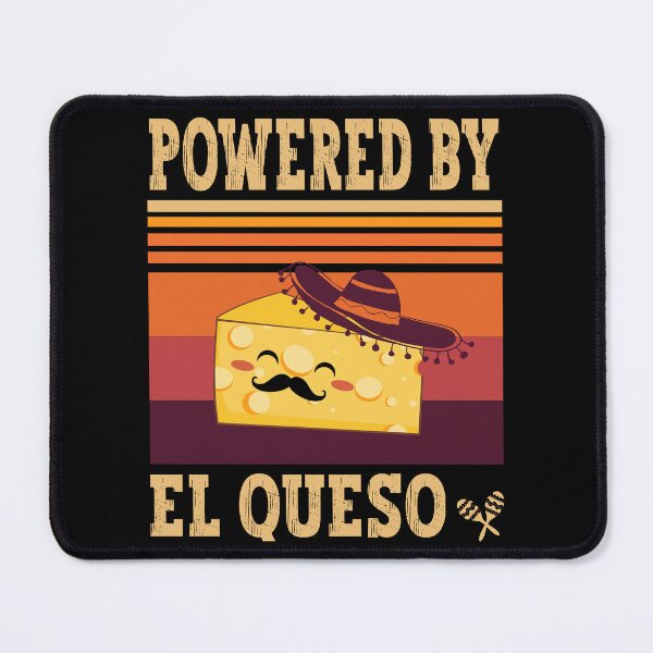 Item preview, Powered By El Queso Cute Funny Cheesy - Black designed and sold by PearlMoonGrapes.