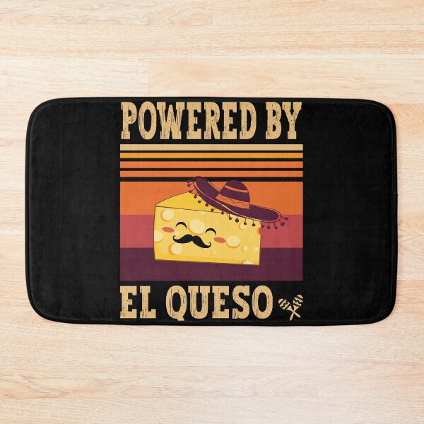 Item preview, Powered By El Queso Cute Funny Cheesy - Black designed and sold by PearlMoonGrapes.