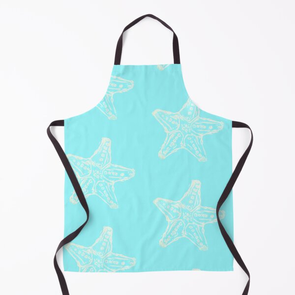 Item preview, Starfish, patterned blue designed and sold by Anna Effenberger Art.