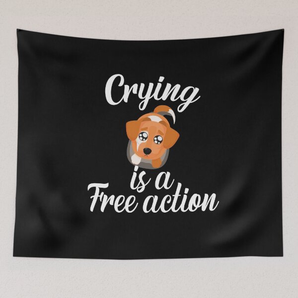 Item preview, cute dog cry ,crying is a free action designed and sold by CHOOSEYOURS SHOP.