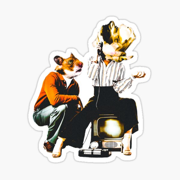 The Rat and The flower Sticker