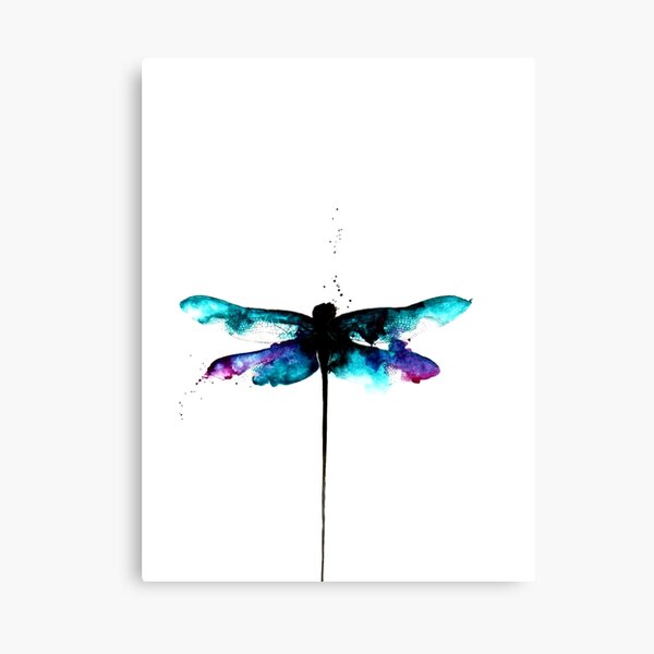Watercolor dragonfly tattoo animal Poster for Sale by MCANANEY45   Redbubble