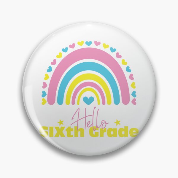 Item preview,  Hello Sixth grade Rainbow, First day in School designed and sold by BlueDiamond-19.