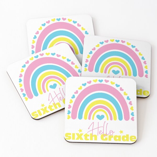 Item preview,  Hello Sixth grade Rainbow, First day in School designed and sold by BlueDiamond-19.