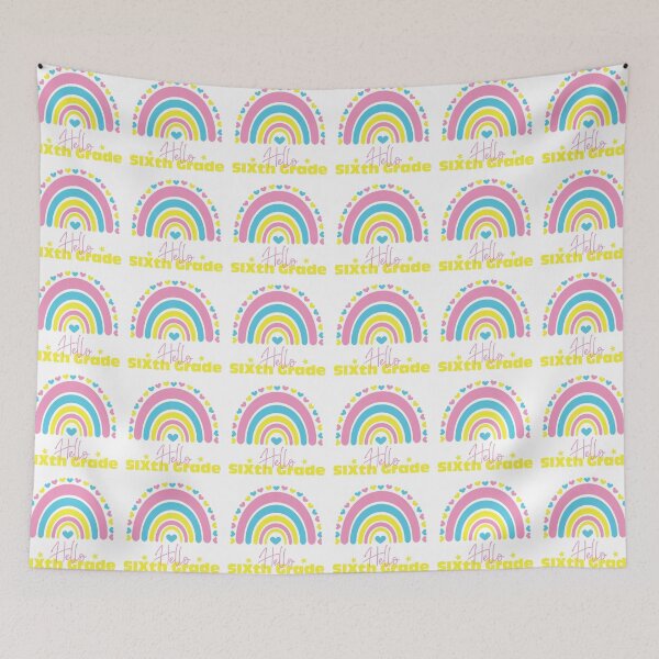 Item preview,  Hello Sixth grade Rainbow, First day in School designed and sold by BlueDiamond-19.