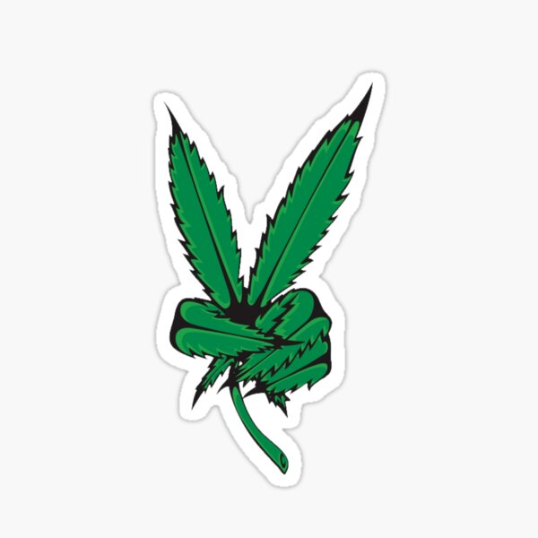 Peace Sign Pot Sticker