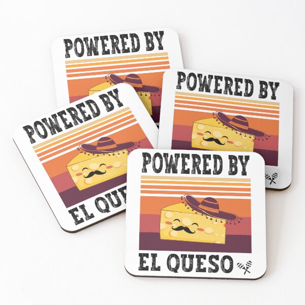 Item preview, Powered By El Queso Cute Funny Cheesy  designed and sold by PearlMoonGrapes.