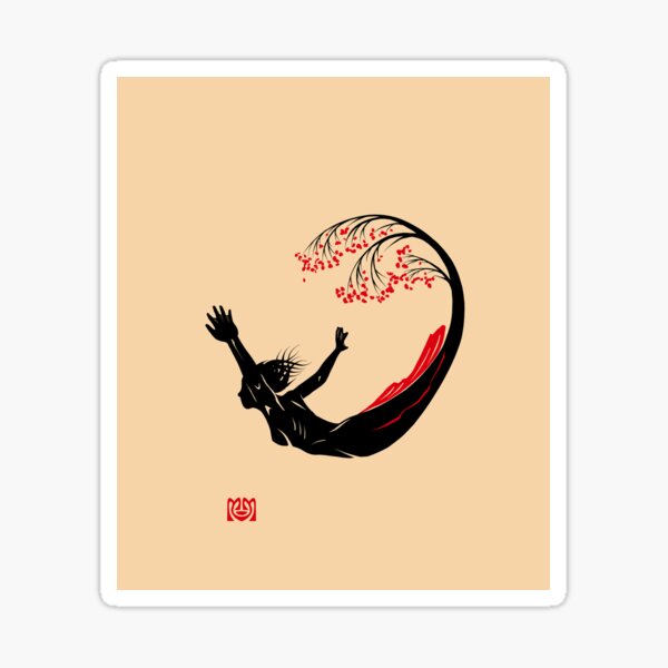 Heart Diver Sticker