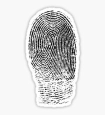 Finger Zebra Print Sticker