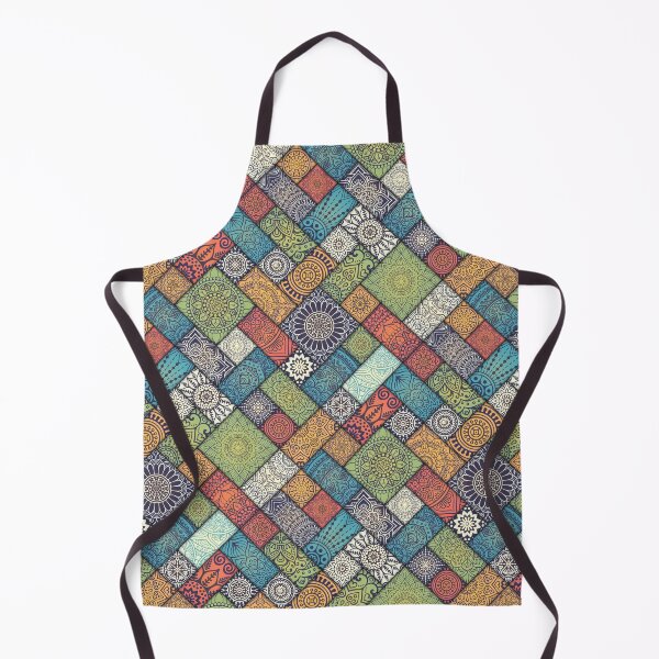 Item preview, Mixed Colors Indian Diagonal Floral Tiles pattern designed and sold by Art-by-Geoff.