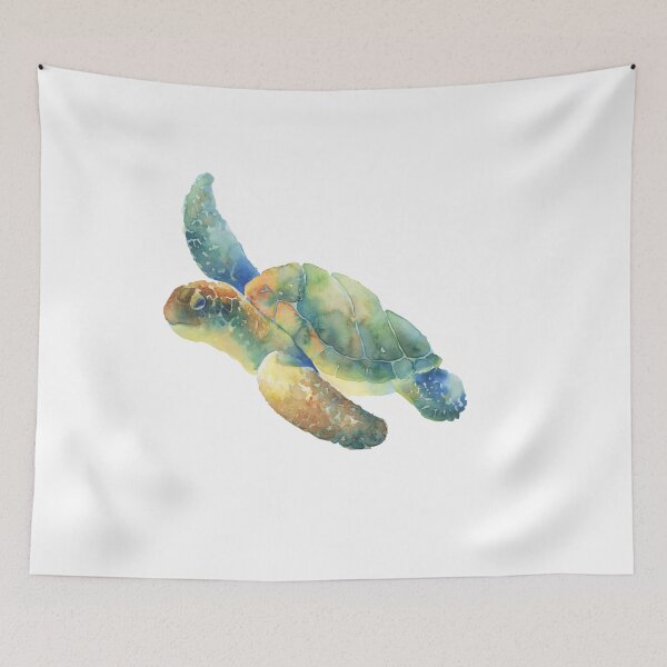 Item preview, Watercolor Sea Turtle designed and sold by emrapper.
