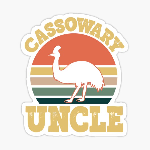 Item preview, Cassowary Uncle Cassowary Family Party designed and sold by eternallygifted.