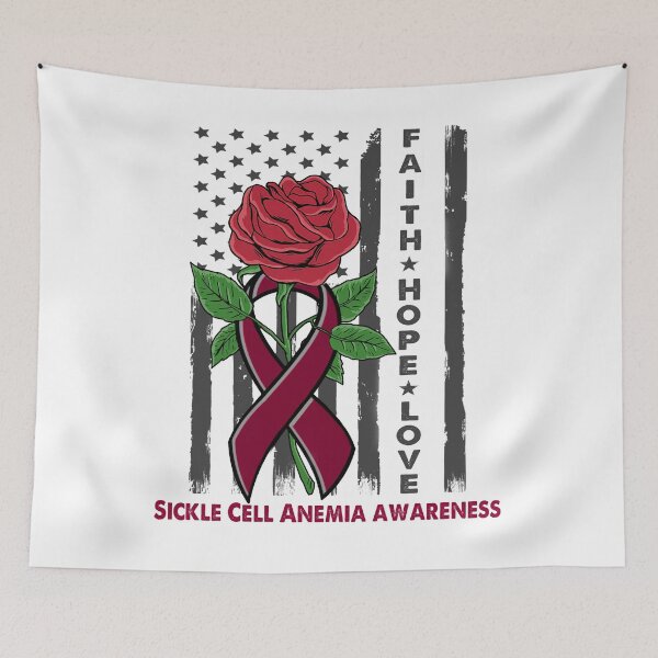 Item preview, Faith Hope Love Sickle Cell Anemia Awareness American Flag designed and sold by Kohend.