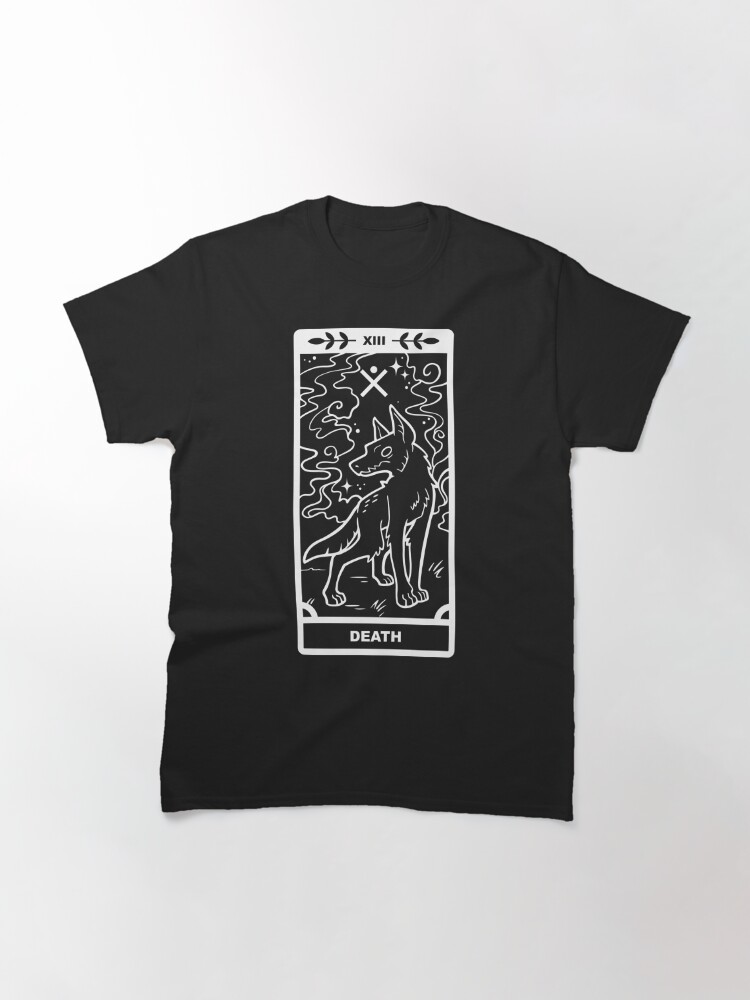 Discover The Black Shuck x Death - White Lines Classic T-Shirt