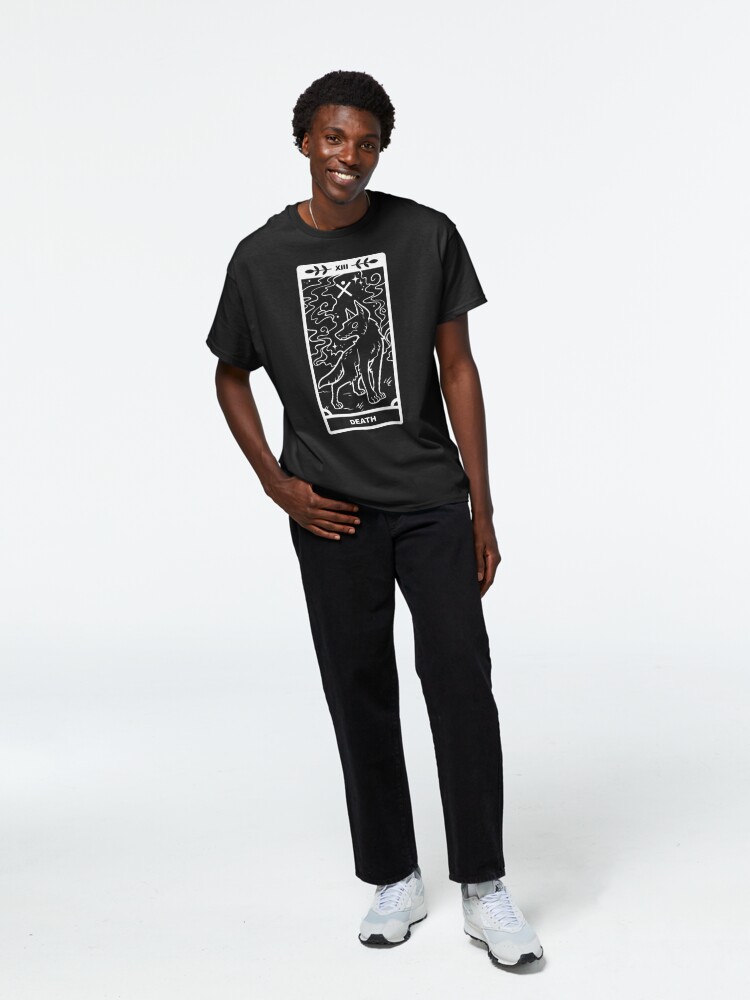 Discover The Black Shuck x Death - White Lines Classic T-Shirt
