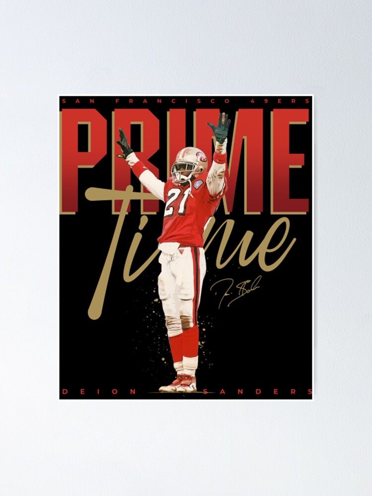 Deion Sanders Primetime Draft Night Swag Oldskool Poster