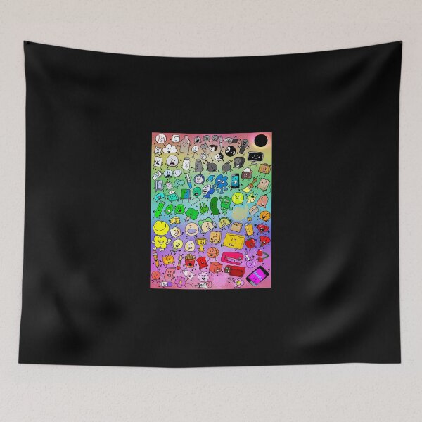 Item preview, Bfdi Inanimate Insanity All Characters (Rainbow) Classic T-Shirt designed and sold by dorarosy2.