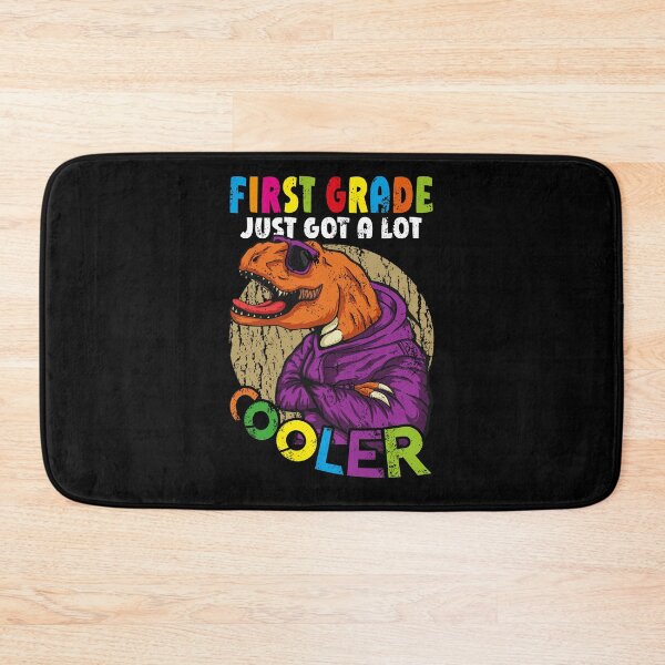 Item preview, First 1st Grade Just Got Cooler Dinosaur Back to School designed and sold by Zulfiqqar.