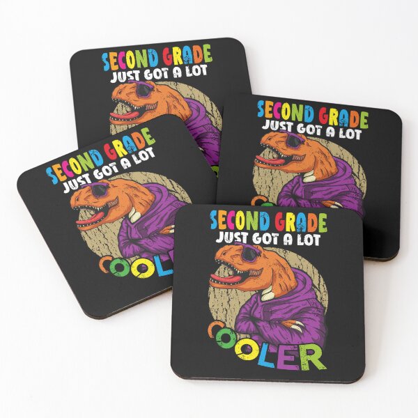 Item preview, Second 2nd Grade Just Got Cooler Dinosaur Back to School designed and sold by Zulfiqqar.