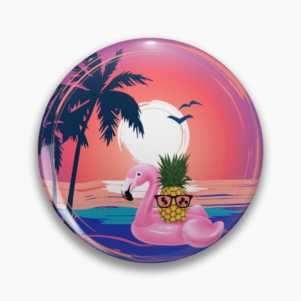 Item preview, Flamingo And Pineapple In Sunglasses  designed and sold by GleamingGiant.