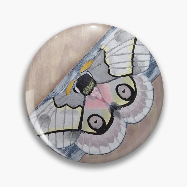Item preview, Pink Polyphemus moth designed and sold by Indi's Art.