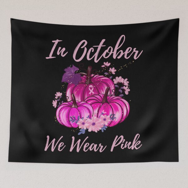 Item preview, In October We Wear Pink Pumpkin Breast Cancer Awareness designed and sold by KimberlyOppen.