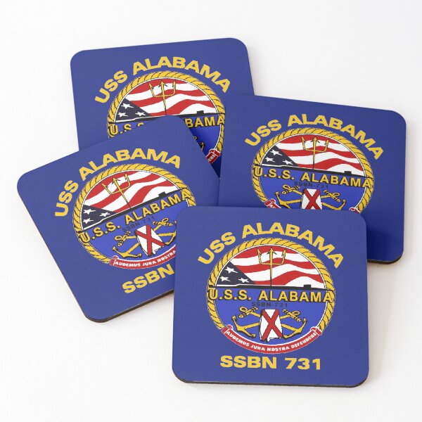 Item preview, USS Alabama (SSBN-731) Crest for Dark Colors designed and sold by Nikki SpaceStuffPlus.