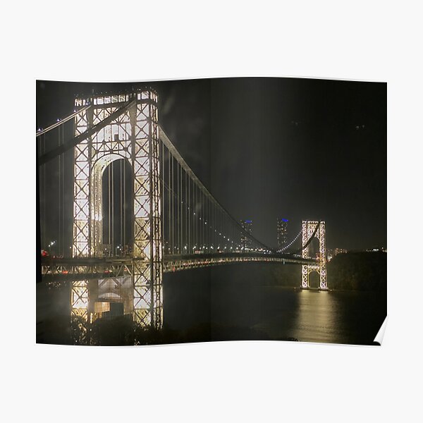 George Washington Bridge on the 4th of July Poster