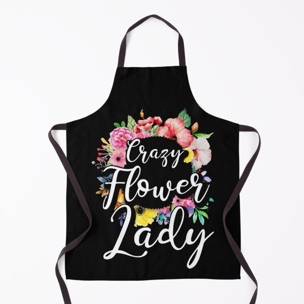 Item preview, Crazy Flower Lady Art Floral Florist designed and sold by Teapot-art.