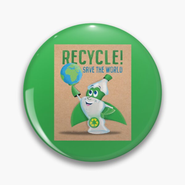 Item preview, Recycle Plastic Bottle Superhero Save the World designed and sold by DavidBirkeArt.