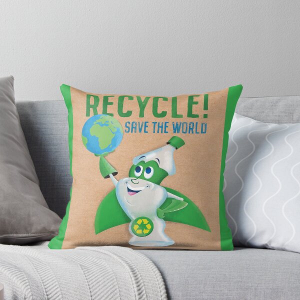 Item preview, Recycle Plastic Bottle Superhero Save the World designed and sold by DavidBirkeArt.