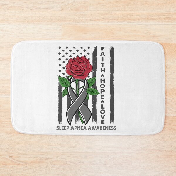 Item preview, Faith Hope Love Sleep Apnea Awareness American Flag designed and sold by Kohend.