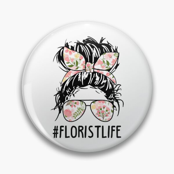Item preview, Florist Life Plant Flower Messy Bun Mothers Day designed and sold by Teapot-art.
