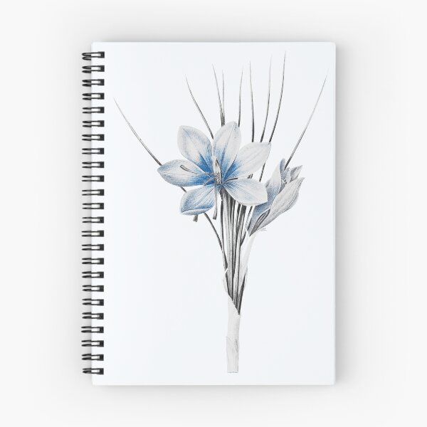 Item preview, Autumn Crocus Flower, Alternative Illustration - Grey and White Rose designed and sold by DaphneKstudio .