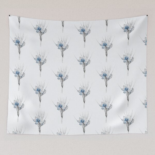 Item preview, Autumn Crocus Flower, Alternative Illustration - Grey and White Rose designed and sold by DaphneKstudio .