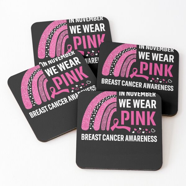 Item preview, Rainbow In November We Wear Pink Breast Cancer Awareness designed and sold by Mnrshirley.
