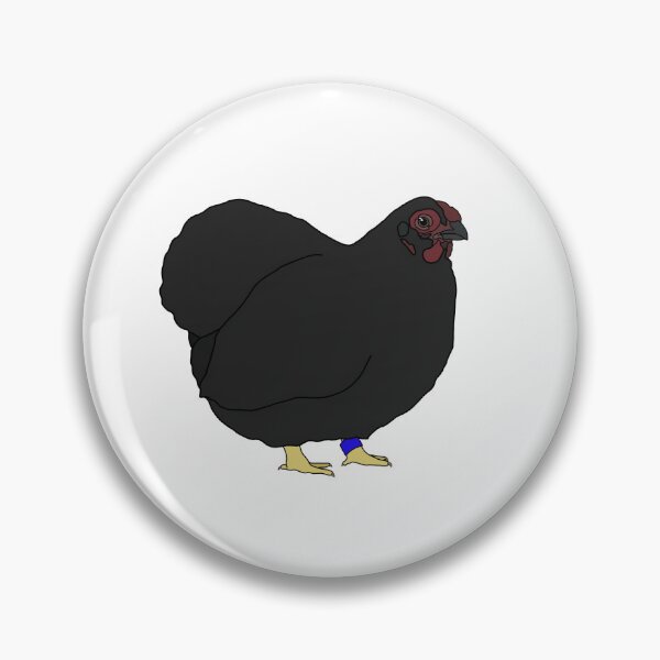 Item preview, Black Wyandotte Hen designed and sold by bakerchkenranch.