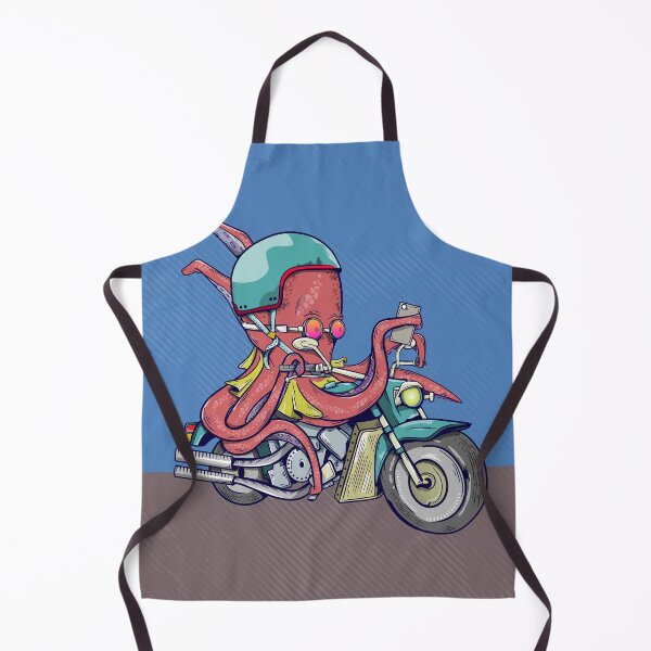 Item preview, Octopus riding a motorcycle designed and sold by piedaydesigns.
