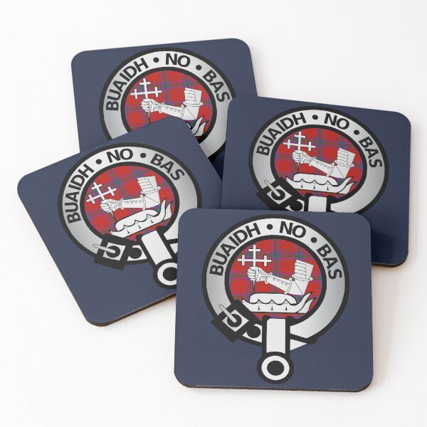 Item preview, MacDougall crest on the clan tartan designed and sold by ScotlandBrave.