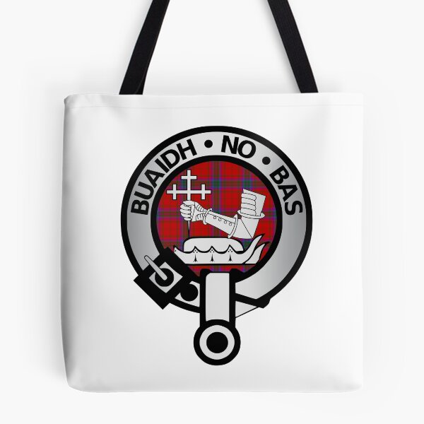 Item preview, MacDougall crest on the clan tartan designed and sold by ScotlandBrave.