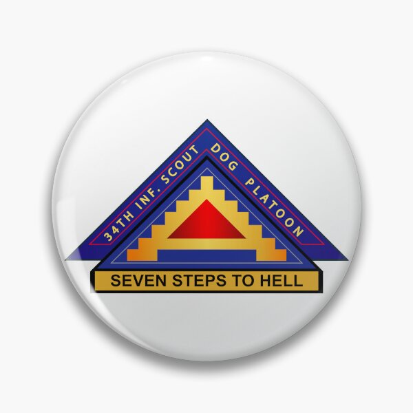 Item preview, Army - 34th Inf Scout Dog Plt w 7th Army SSI designed and sold by Military Insignia Products.