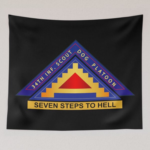 Item preview, Army - 34th Inf Scout Dog Plt w 7th Army SSI designed and sold by Military Insignia Products.