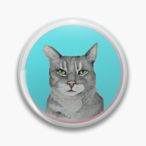 Item preview, Little grey cat with sticker pack! designed and sold by Deb Webb.