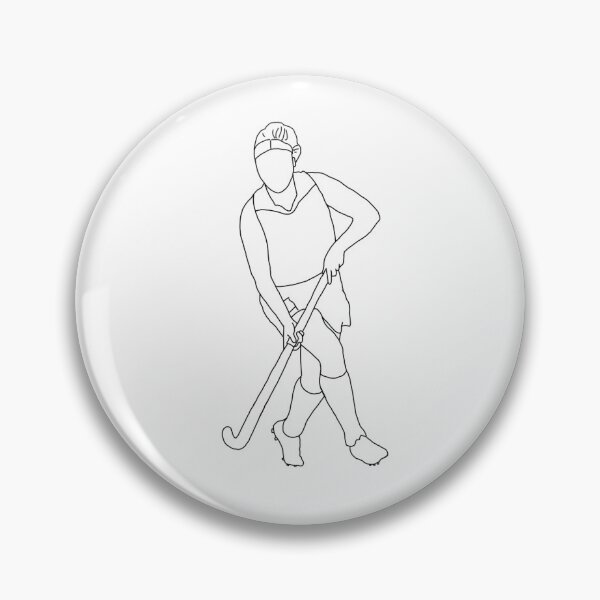 Artikelvorschau, Feld-Hockey-Mädchen-Spieler 3 - Fockey-Mädchensammlungs-Aufkleber entworfen und verkauft von starsotforest.