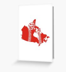Canada Baseball Greeting Card