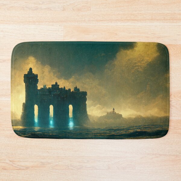 Item preview, Remains Of A Castle In The Water designed and sold by FantasyAI.