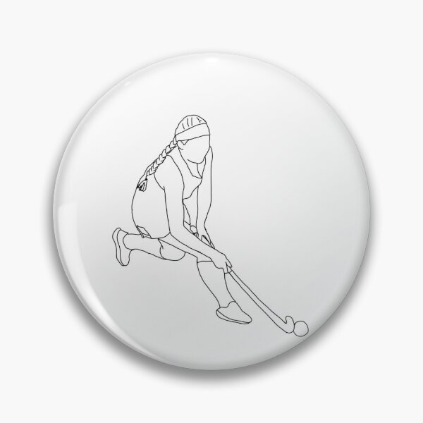 Artikelvorschau, Feld-Hockey-Mädchen-Spieler 4 - Fockey-Mädchensammlungs-Aufkleber entworfen und verkauft von starsotforest.