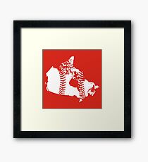 Canada Baseball (Red) Framed Print